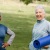 a couple of women doing yoga