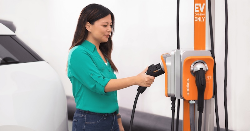 images of EV charging